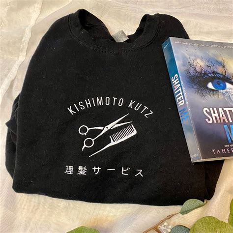 Shatter Me Kenji Kishimoto Embroidered Sweatshirt Kishimoto Kutz Etsy