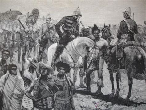 ingleses en urudi africa del sur año 1879 Comprar Xilografía en