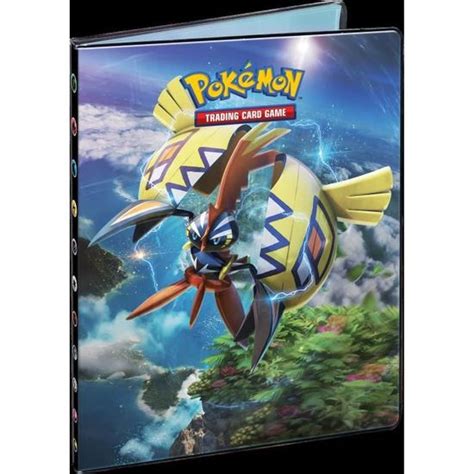 Cahier Range Cartes POKEMON Soleil et Lune 2 Capacité 180 cartes