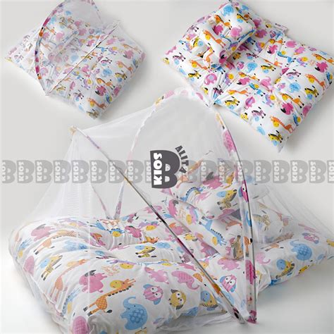 Jual KASUR KELAMBU BAYI SET BANTAL PEYANG GUL JUMBO KASUR KELAMBU