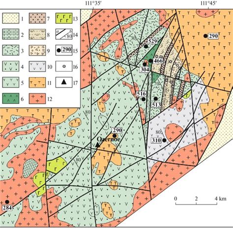 Schematic Geological Structure Of The Eravna Volcanotectonic Structure