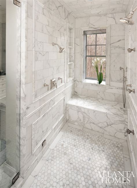 Stunning Marble Bathrooms With Silver Fixtures