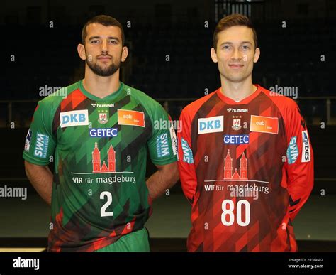 Lucas Meister And Nikola Portner Sc Magdeburg Liqui Moly Hbl Handball