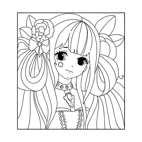 85 Anime Face Coloring Pages Free - Coloring Pages Printable