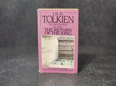 Return Of The King J R R Tolkien Vintage 1987 Paperback Lord Of The Rings Etsy