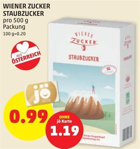 Wiener Zucker Staubzucker 500g Angebot Bei PENNY