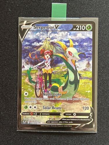 Pokemon Tcg Silver Tempest Serperior V Ultra Rare Holo Card Tg Tg