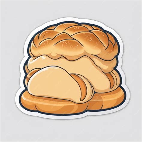 Premium Vector | Challah bread vector background