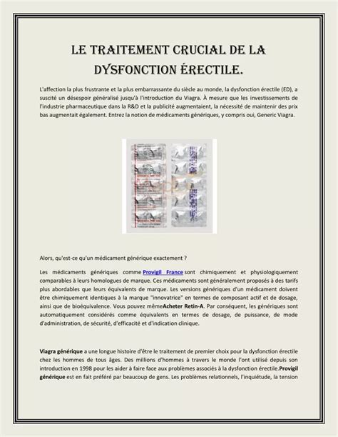 Ppt Le Traitement Crucial De La Dysfonction Rectile Powerpoint