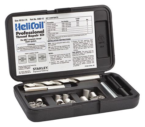 Heli Coil Stainless Steel Thread Repair Kit M X Size Ea