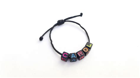 Pulseira Letrinha Coloridas Personalizada Nome Elo