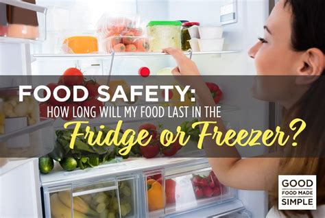 Food Safety How Long Will My Food Last In The Fridge Or Freezer