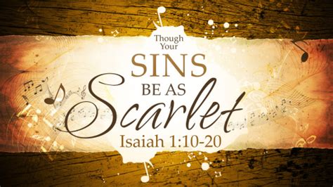 2018 01 14 Am Tm Isaiah 3 Though Your Sins Be As Scarlet Isa