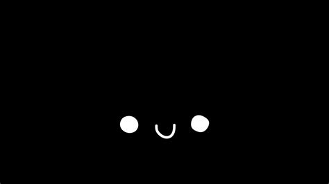 Download Kawaii Black Smile Wallpaper