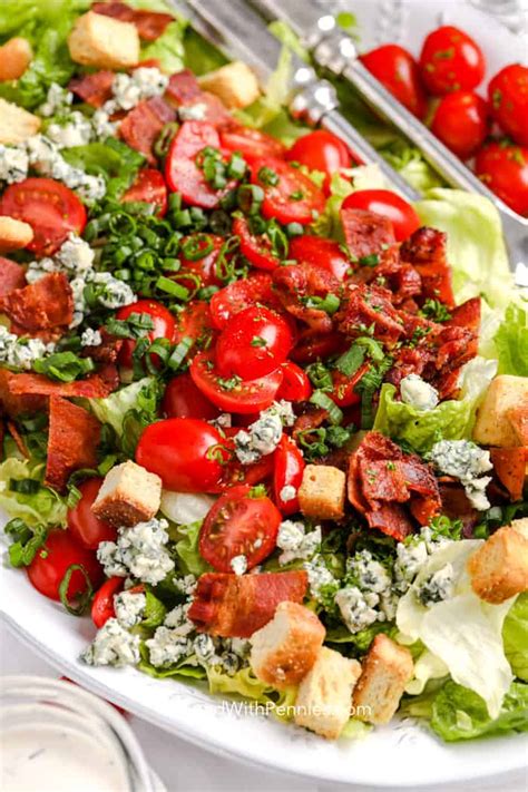 BLT Salad {with a Creamy Dressing} - Spend With Pennies