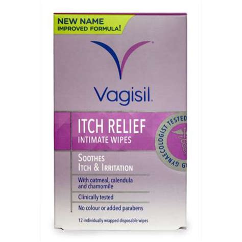 Vagisil Itch Relief Intimate Wipes 12 Uk Buy Online