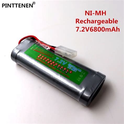 1PCS 6800mAh 7.2v NiMh RC Toy Battery Flat Racing car replacement ...