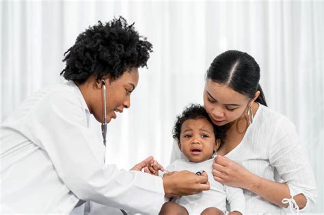 Free Stock Photo of African female pediatrician hold stethoscope to ...