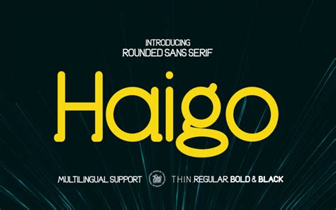 Haigo Unique San Serif Font 227785 Templatemonster