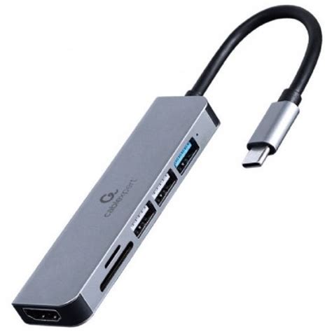 Купить Cablexpert USB Type C 6 in 1 A CM COMBO6 02 Grey цена на