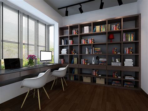 Study Home Library 3d Model Cgtrader