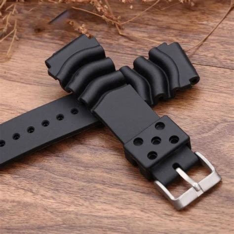 20mm 22mm 24mm Diver Watch Strap Men Sport Waterproof Thicken Silicone Wrist Band Bracelet