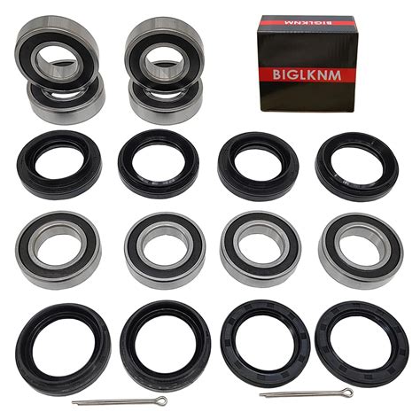 Front And Rear Wheel Bearing Seals Kit For Yamaha Rhino Yxr F