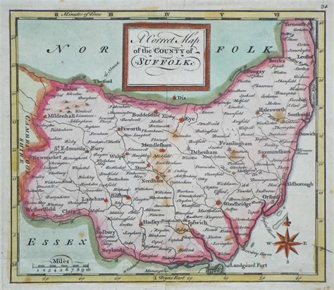 Antique Maps And Prints Of Suffolk