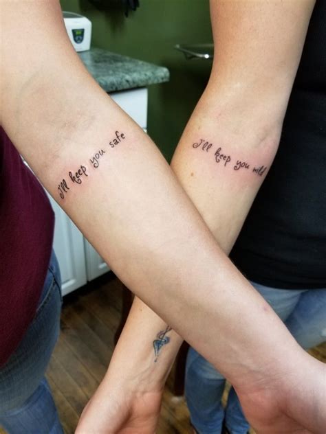 My Bestie And Her Tattoo Ill Keep You Wild Ill Keep You Safe Best Friend Tattoos Sister