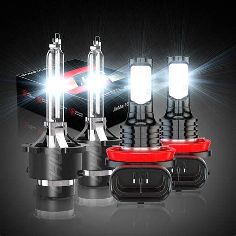 For Acura Mdx Hid Led Headlight Bulbs Hi Lo Fog