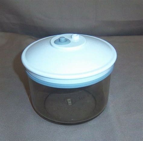 Food Saver Ky 123 Snail Vacuum Seal Canister Container 25 Oz 5 Dia X 3 1 4”tall Ebay