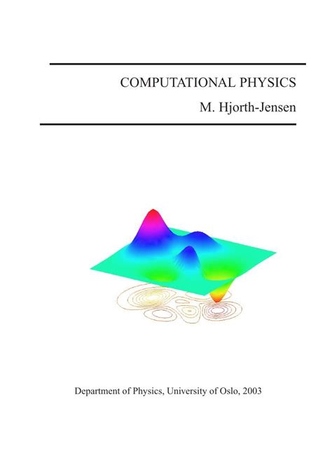 Computational Physics Mark Newman Pdf