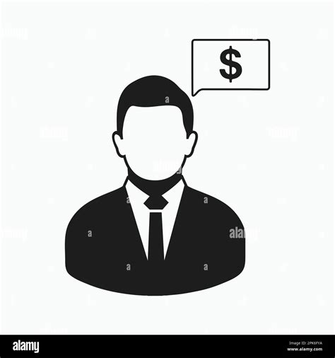 Financial Manager Icon Flat Style Vector Eps Stock Vector Image Art