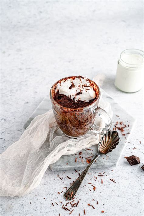 Flourless Dark Chocolate Mug Cake With Coconut Cream Rodelle Kitchen