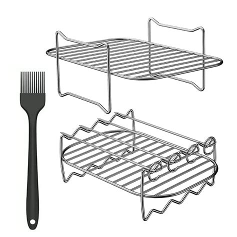 Hhei K Airfryer Rack For Dual Basket Airfryer Accessories Dehydrator