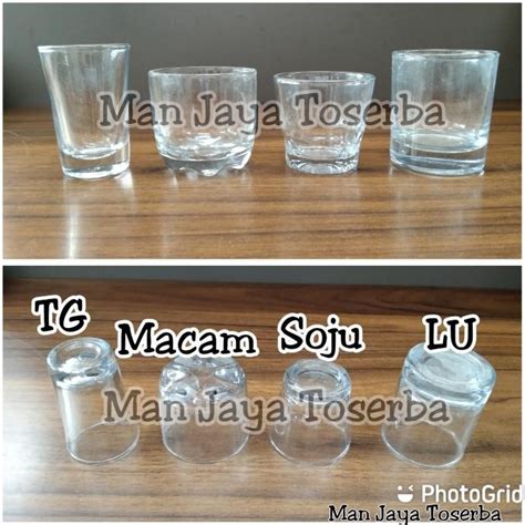 Jual Gelas Sloki Gelas Kaca Mini Gelas Bir Wine Gelas Souvenir