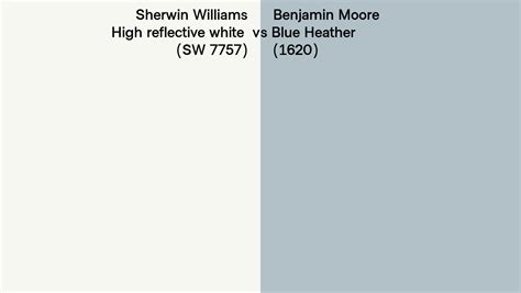 Sherwin Williams High Reflective White Sw 7757 Vs Benjamin Moore Blue