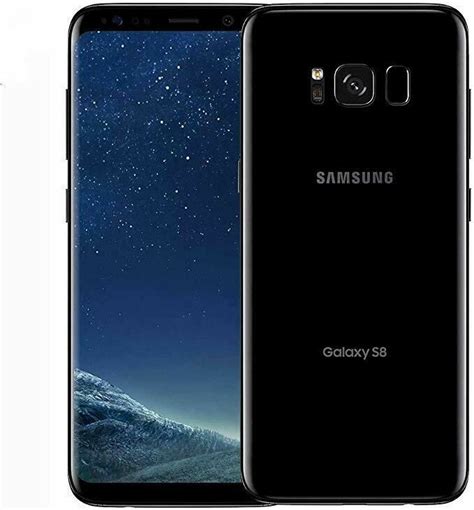 Samsung Galaxy S8 SM G950U 64GB 4G LTE Midnight Black UNLOCKED Image