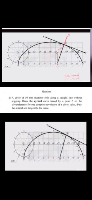 Solved C4c6c7 9c10 FEE NN Normal A A Circle Of 50 Mm Chegg