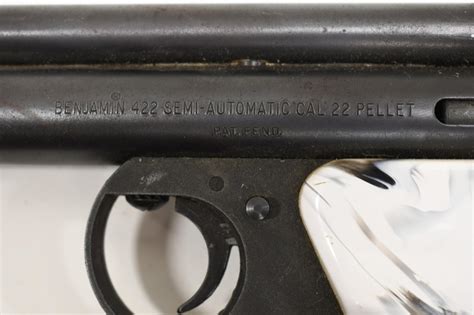 Sold Price Benjamin 422 22 Cal Pellet Semi Auto Air Pistol April 6