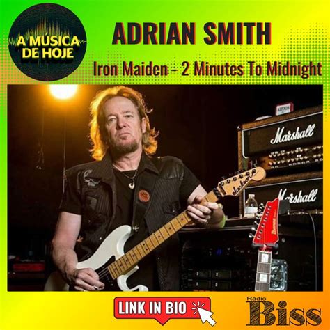 A M Sica De Hoje Dele Adrian Smith Guitarrista Da Banda De Heavy