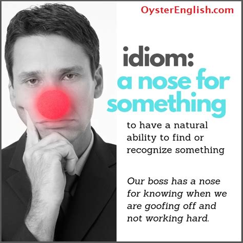 Idiom: A nose for something (meaning & examples)