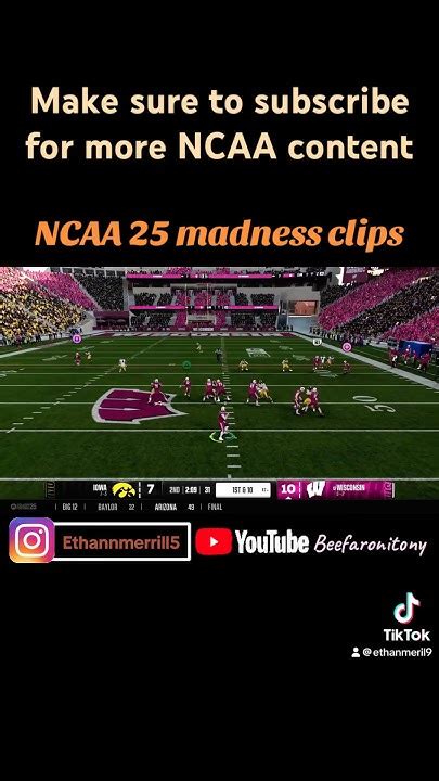 Ncaa 25 Clip Madness Youtube