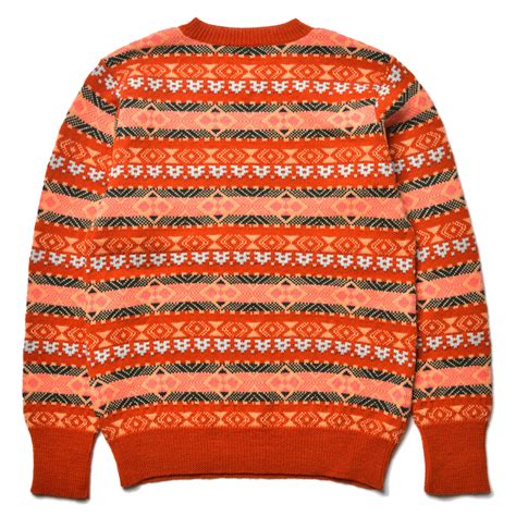 Fair Isle Crew Neck Sweater The Real Mccoys