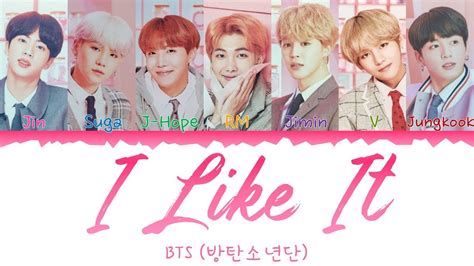 BTS 방탄소년단 I Like It 좋아요 Han Rom Eng 가사 Color Coded Lyrics Chords