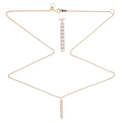 COLLIER EN OR ROSE 18K SERTI DE DIAMANTS AKOYA