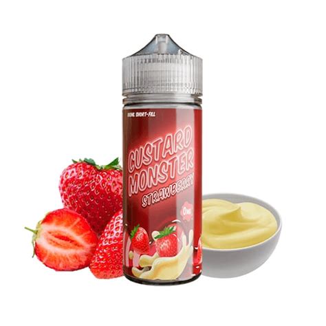 E Líquido Custard Monster Strawberry 100ml Al Mejor Precio En Vapori