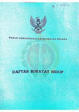 Daftar Riwayat Hidup Peserta Penataran P 4 Dari Badan Administrasi