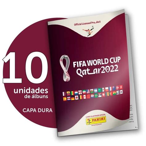 Caixa 10 Albuns Capa Dura Copa Do Mundo Qatar 2022 No Shoptime