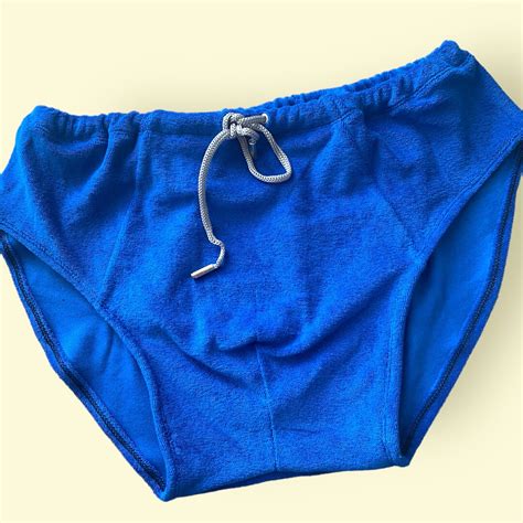 Man Men S Terry Cloth Beach Swimming Pants Retro Abdl Etsy